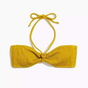 Textured Bandeau Bikini Top